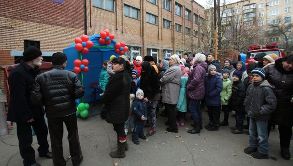 Голосования на выборах главы ДНР в селе Саханка Донецкой области. 11 ноября 2018