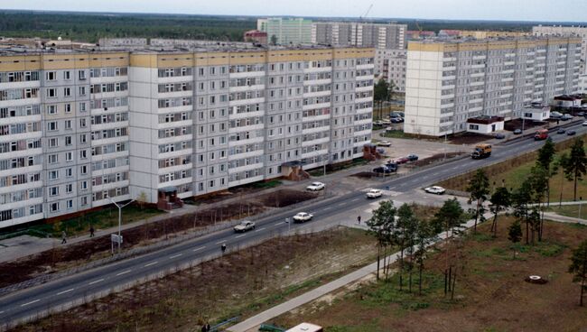 Улица Дружбы народов. Ханты-Мансийский автономный округ. Город Когалым