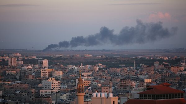 Ракетный удар Израиля по территории сектора Газа