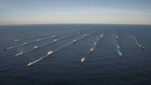 Двадцать четыре корабля из четырнадцати стран принимают участие в совместных учениях войск НАТО Trident Juncture 2018 (Единый трезубец) в Норвежском море. Архивное фото