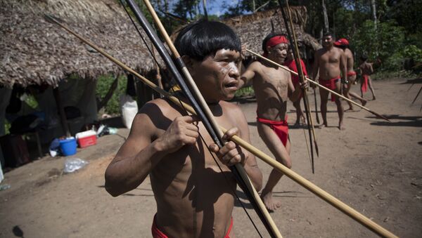 Индейцы племени Яномамо на юге Венесуэлы