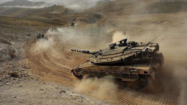 Танк Меркава сухопутных войск вооруженных сил Израиля. Архивное фото