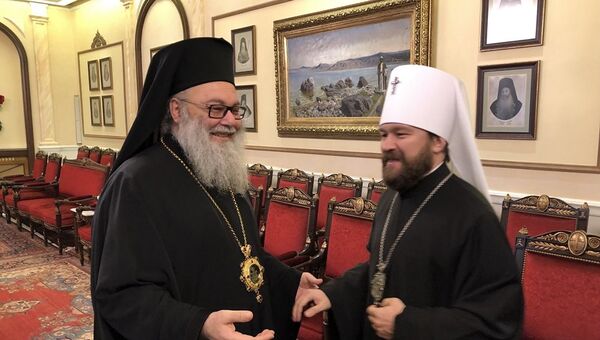 Митрополит Волоколамский Иларион встретился с Предстоятелем Антиохийской Православной Церкви