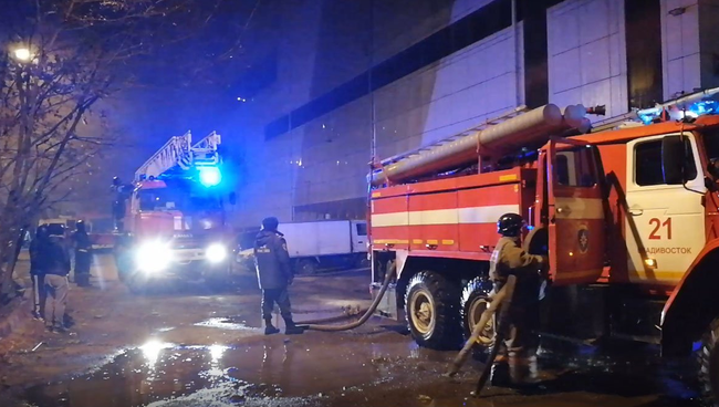 Пожар в ТЦ Бум во Владивостоке. 19.11.2018