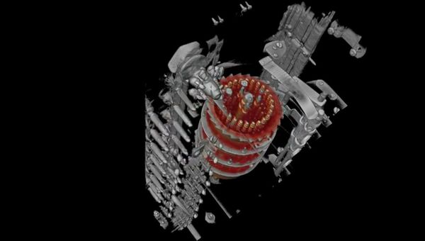 Стоп-кадр анимации машины Enigma X-ray CT