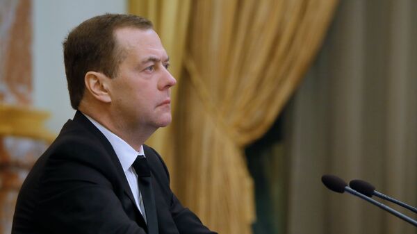 Председатель правительства РФ Дмитрий Медведев проводит заседание правительства РФ. 22 ноября 2018