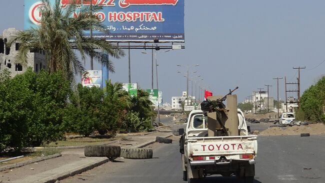 Проправительственные войска на окраине города Ходейда, Йемен