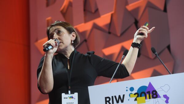 Заместитель главного редактора МИА Россия сегодня Наталья Лосева на 11-й Неделе российского интернета RIW-2018