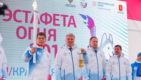Эстафета огня Универсиады-2019 во Владивостоке