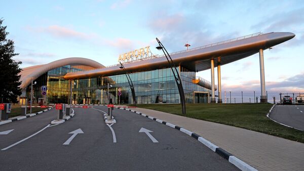 Вид на Международный аэропорт Белгорода в Белгородской области