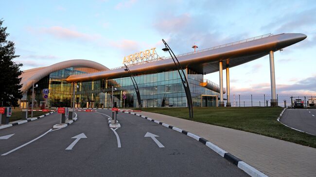 Вид на Международный аэропорт Белгород в Белгородской области