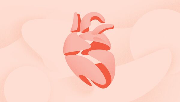 Так художник представил себе сердечные клетки, объединенные искусственное сердце