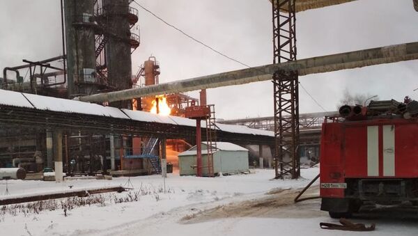 Пожар на заводе Синтез-Каучук в Стерлитамаке. 27 ноября 2018