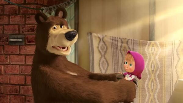 Кадр из мультфильма Маша и Медведь