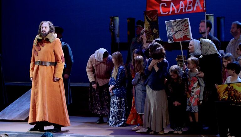 Сцена из оперы Борис Годунов 