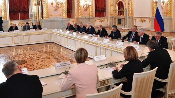 Президент РФ Владимир Путин проводит заседание Совета при президенте по науке и образованию. 27 ноября 2018