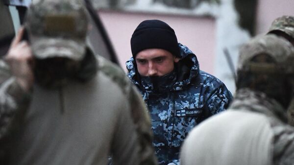 Один из задержанных моряков с корабля ВМС Украины