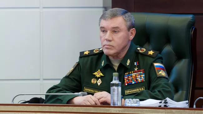 Начальник Генерального штаба Вооруженных сил РФ  генерал армии Валерий Герасимов 