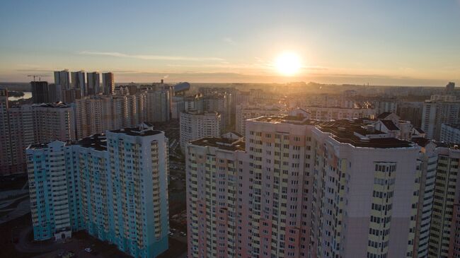 Жилые дома города Красногорска Московской области. Архивное фото