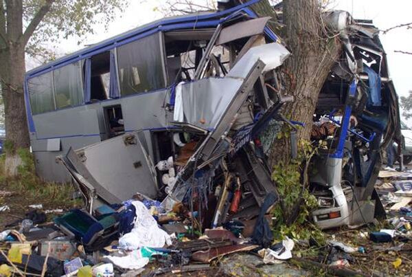 Авария автобуса на Кубани