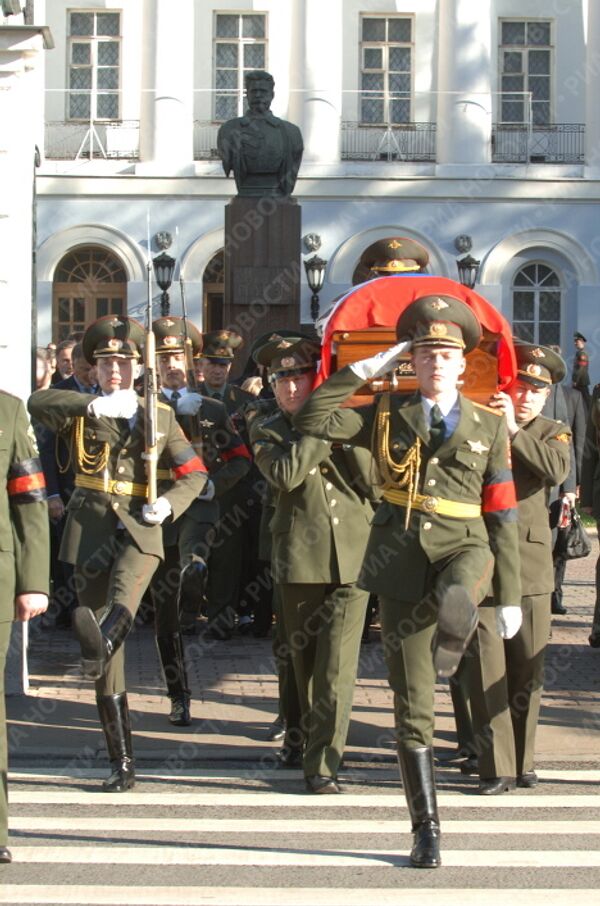 Траурная церемония прощания с генералом Геннадием Трошевым в Москве