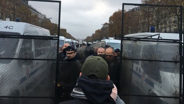 Во Франции проходят очередные протесты против повышения цен на бензин. 1 декабря 2018