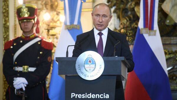 Президент РФ Владимир Путин на пресс-конференции по итогам российско-аргентинских переговоров. 1 декабря 2018