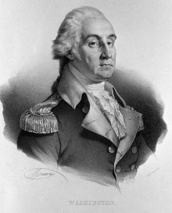 Репродукция портрета генерала Джорджа Вашингтона