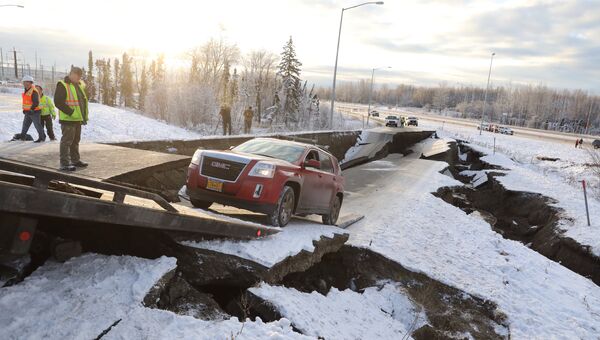 Последствия землетрясения на Аляске