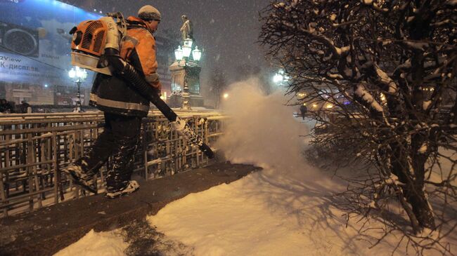 Снегопад в Москве