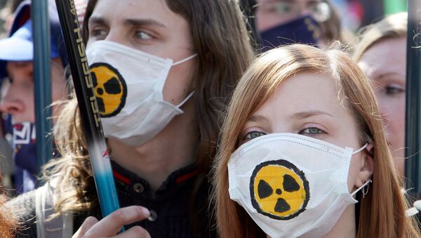 Митинг по случаю 22-ой годовщины аварии на Чернобыльской АЭС