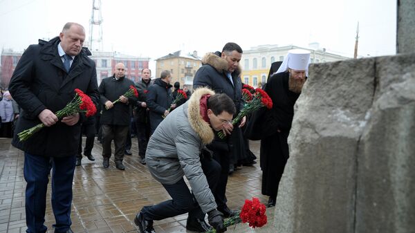 Церемония переименования Советской площади в площадь Михаила Тверского в Твери
