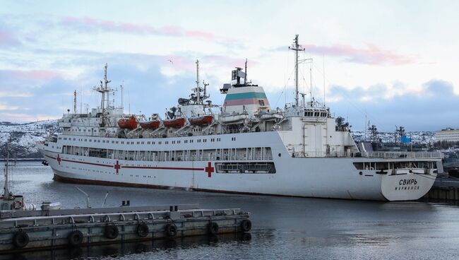 Госпитальное судно Северного флота РФ Свирь. Архивное фото