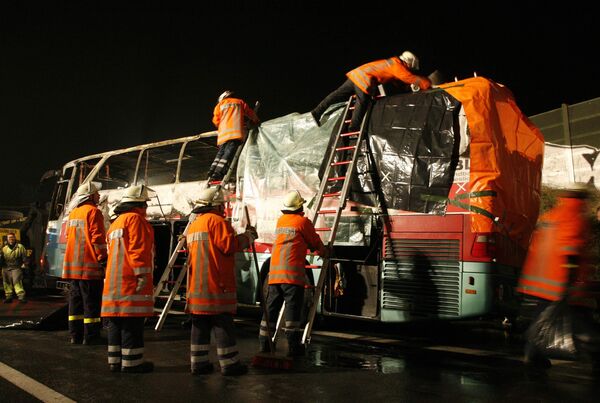 Автокатастрофа в Германии на трассе Ганновер-Берлин