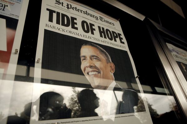 Барак Обама на обложке St.Petersburg Times