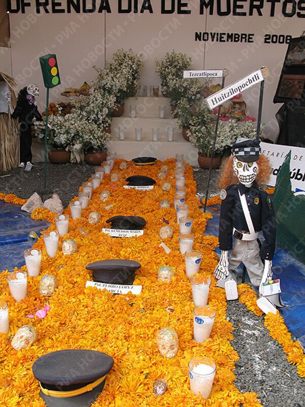 Празднование  Дня Мертвых в Мексике