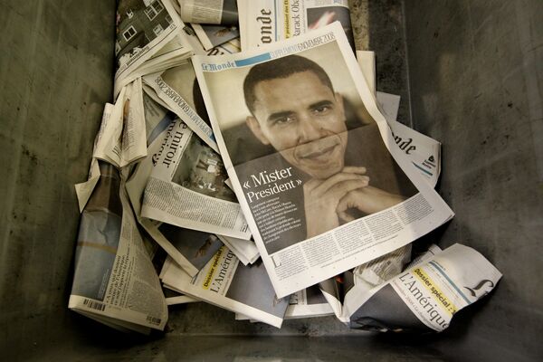 Барак Обама на первых полосах газет