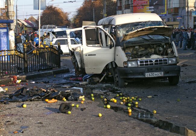 Теракт на остановке маршрутного такси во Владикавказе