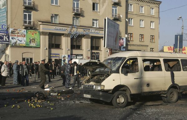 Взрыв в маршрутном такси во Владикавказе