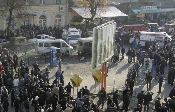 Взрыв в маршрутном такси во Владикавказе