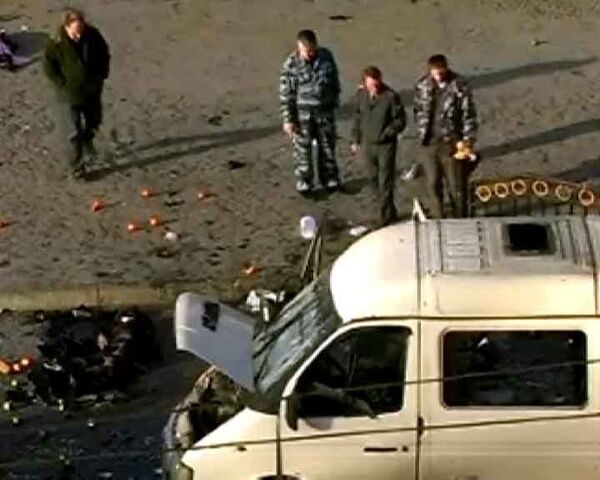 Взрыв маршрутки во Владикавказе. Видео с места события