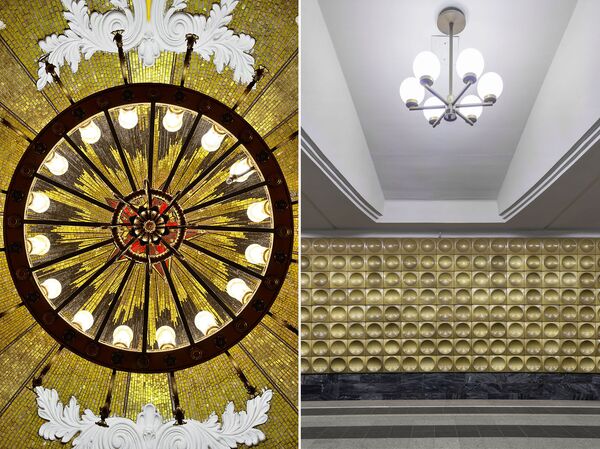 Вестибюли станций Комсомольская и Марьино Московского метрополитена Вестибюли станций Комсомольская и Марьино Московского метрополитена