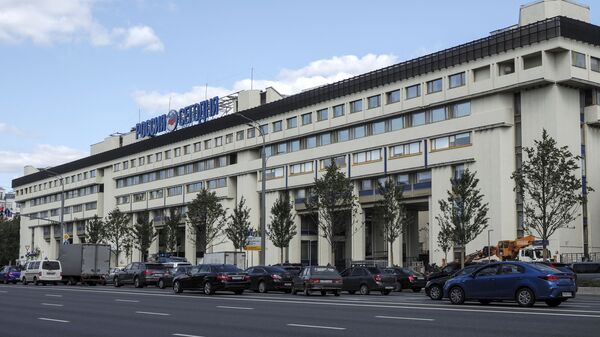Здание МИА Россия сегодня на Зубовском бульваре в Москве