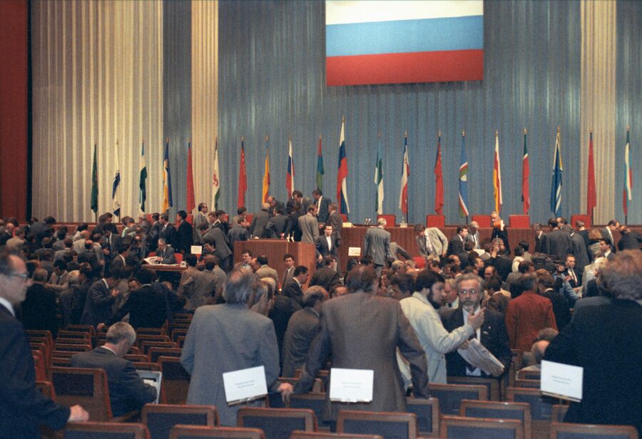 Конституционное совещание в Кремле о принятии новой Конституции Российской Федерации. 1993 год 