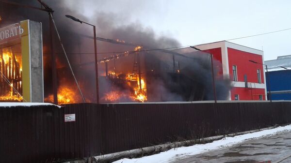 Пожар на складе в Щелковском районе. 11 декабря 2018