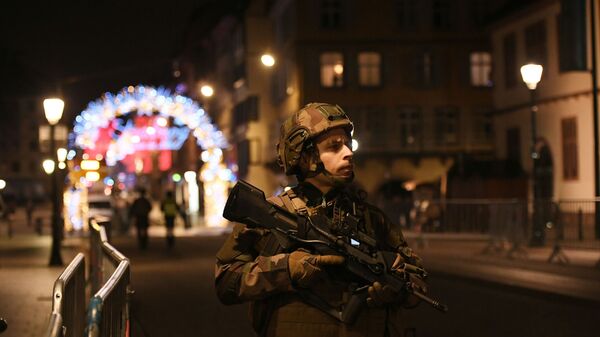 Военный после стрельбы в Страсбурге
