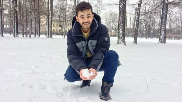 В России Шериаш Баргава впервые прикоснулся к снегу