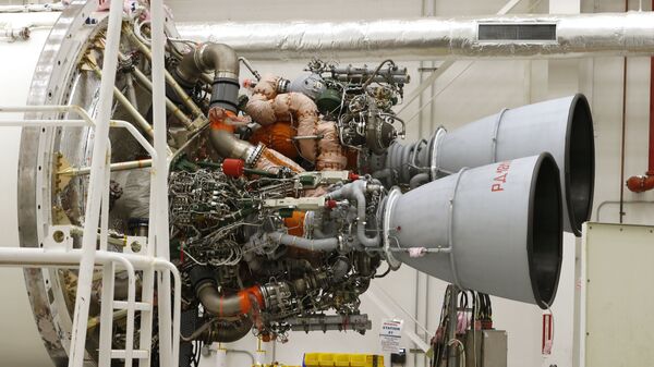 Двигатели РД-181 на ракете-носителе Antares на космодроме Уоллопс