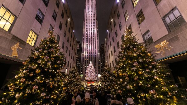 Рождественская ель в Нью-Йорке