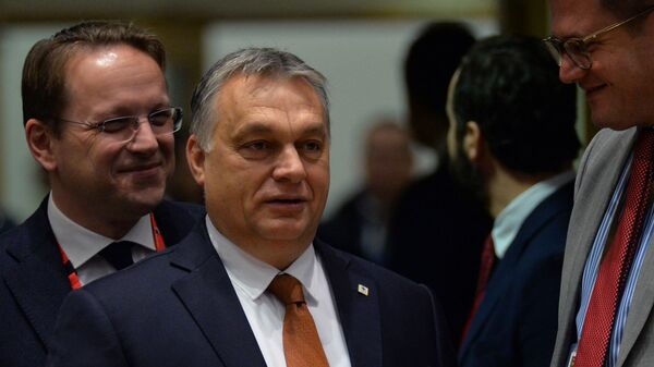 Премьер-министр Венгрии Виктор Орбан на саммите ЕС в Брюсселе. 14 декабря 2018